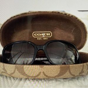 Coach ladies sunglasses. Style Alicia S441 Black Monogram in original case.
